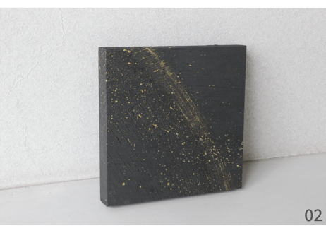 和紙ミニアートパネル「兆し－kizashi」　Washi Mini Art Panel　150×150 全3種