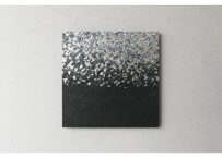 和紙アートパネル「雪月－Setsugetsu」　Washi Wall Art Panel　450×450