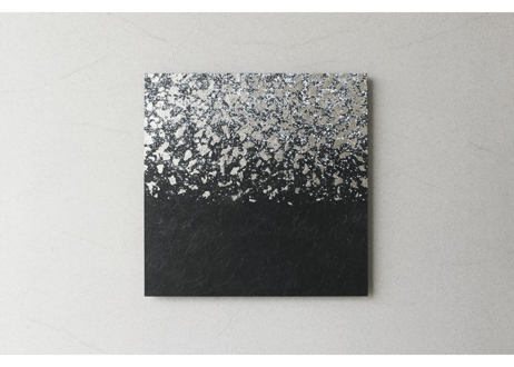 和紙アートパネル「雪月－Setsugetsu」　Washi Wall Art Panel　450×450