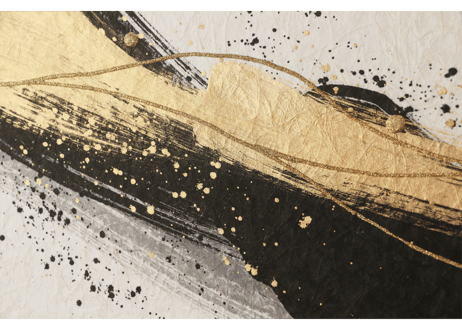 和紙アートパネル「翔 金彩－Sho kinsai」　Washi Wall Art Panel　800×210