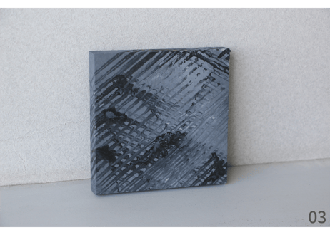 和紙ミニアートパネル「翳－kageri」　Washi Mini Art Panel　150×150 全3種