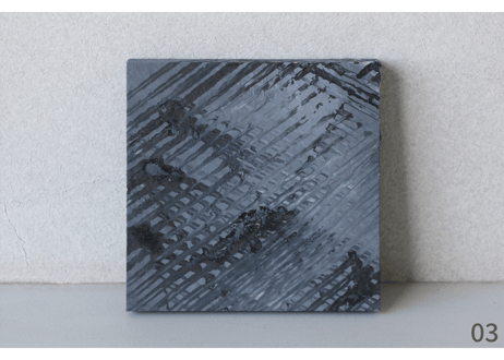 和紙ミニアートパネル「翳－kageri」　Washi Mini Art Panel　150×150 全3種