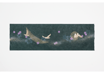 創作デザイン和紙・メンフクロウのモチーフ／限定品（商品番号：as-23104)