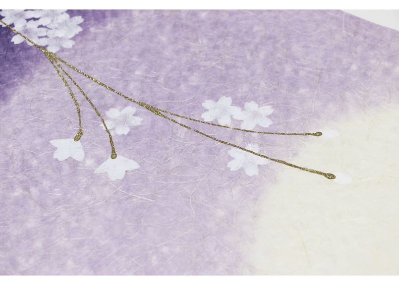 創作デザイン落水和紙・夜桜モチーフ(商品番号:as-20101 創作デザイン落水和紙・夜桜モチーフ(商品番号:as-20101