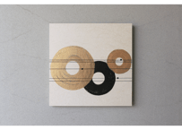 和紙アートパネル「結－Yui」　Washi Wall Art Panel　450×450