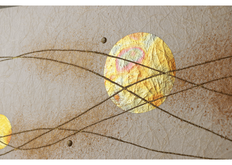 和紙アートパネル「輝－Kagayaki」 Washi Wall Art Panel 910×2