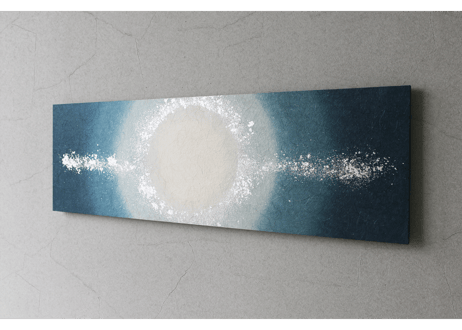 和紙アートパネル「夜月－Yozuki」　Washi Wall Art Panel　910×280