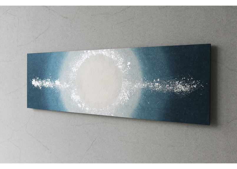 新品未使用✨アートパネル和紙✨丸柄 和紙アートパネル「夜月－Yozuki」 Washi Wall Art Panel 910×28