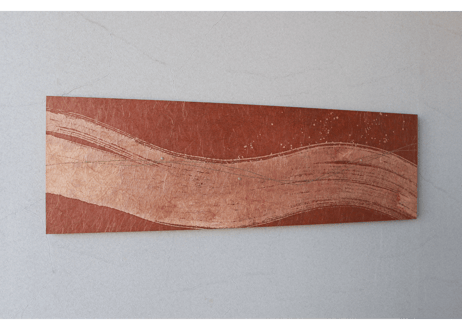 和紙アートパネル「悠久－Yukyu」　Washi Wall Art Panel　910×280