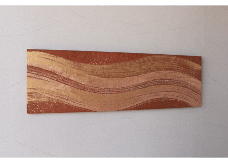 和紙アートパネル「悠久 金彩－Yukyu kinsai」　Washi Wall Art Panel　910×280