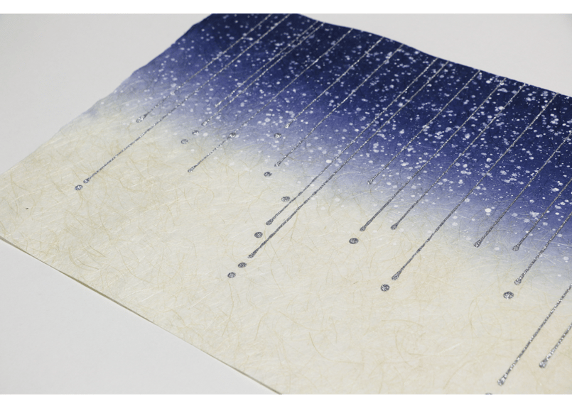 創作デザイン和紙・雨モチーフ（商品番号：as-18601） | Washi