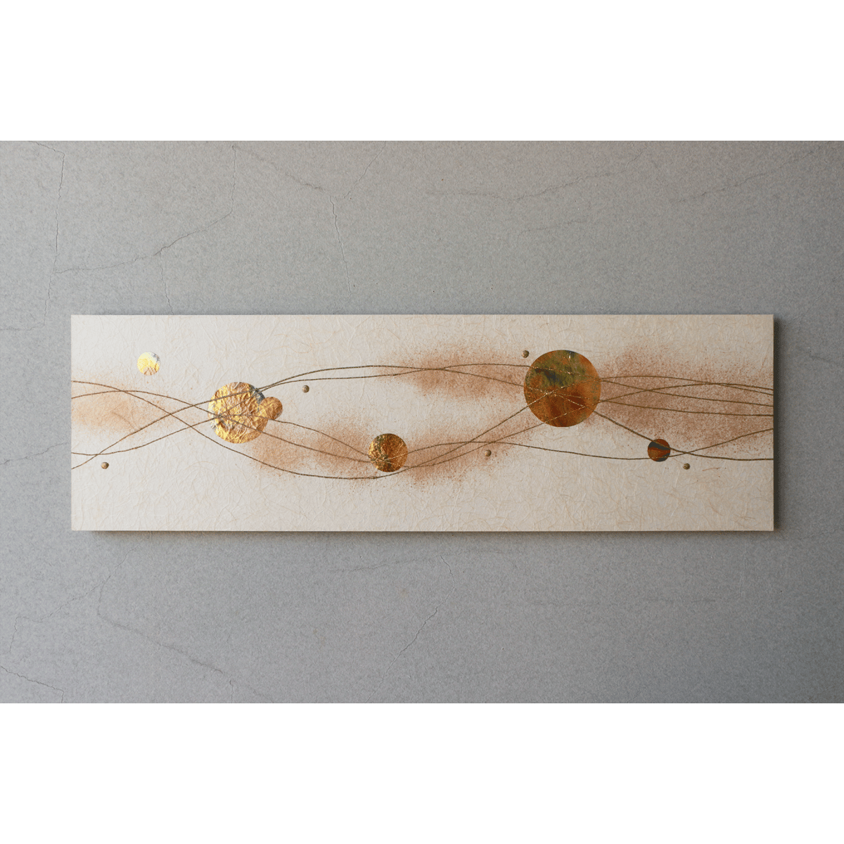 和紙アートパネル「輝－Kagayaki」 Washi Wall Art Panel 910×2