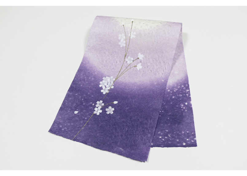 創作デザイン落水和紙・夜桜モチーフ(商品番号:as-20101 創作デザイン落水和紙・夜桜モチーフ(商品番号:as-20101