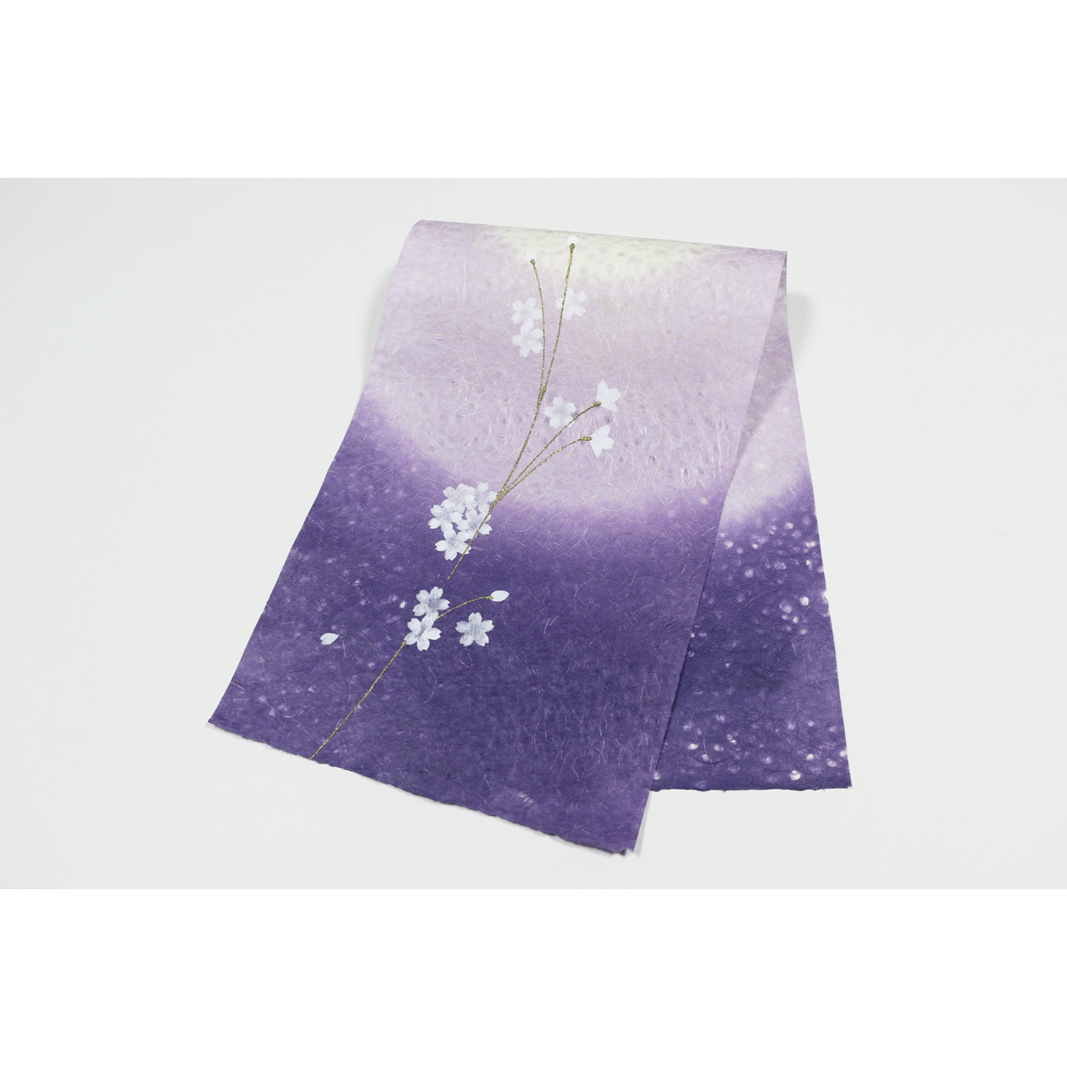 津田瑞穂先生画　桜模様の和装用バッグ（紫・黒） 津田瑞穂先生画 桜模様の和装用バッグ（紫・黒）