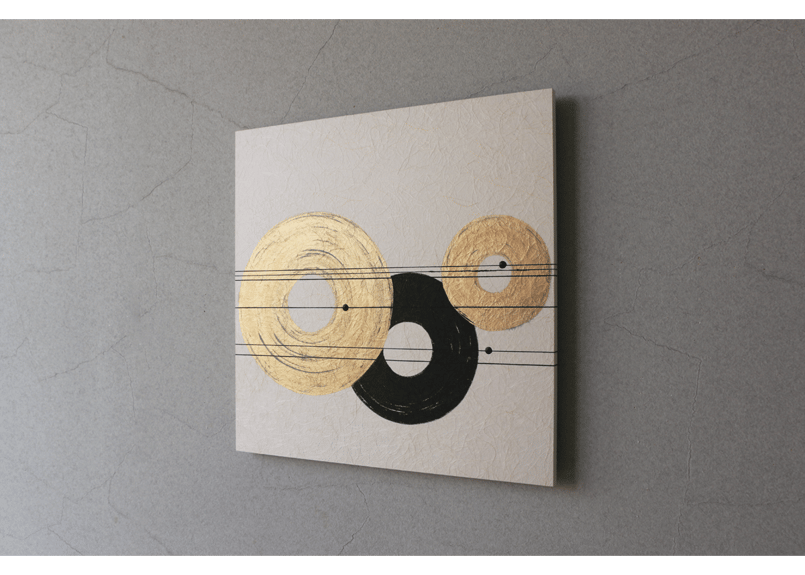 和紙アートパネル「結－Yui」 Washi Wall Art Panel 450×450 |