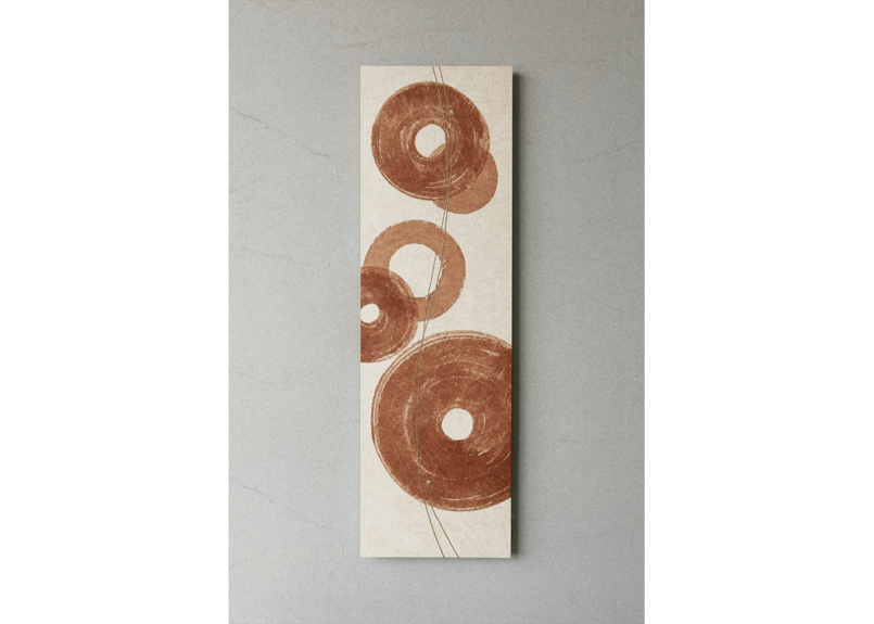 和紙アートパネル「環－Kan」 Washi Wall Art Panel 910×280 |