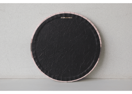 円形和紙アートパネル「層－Sou」　Washi Wall Art Panel　300φ