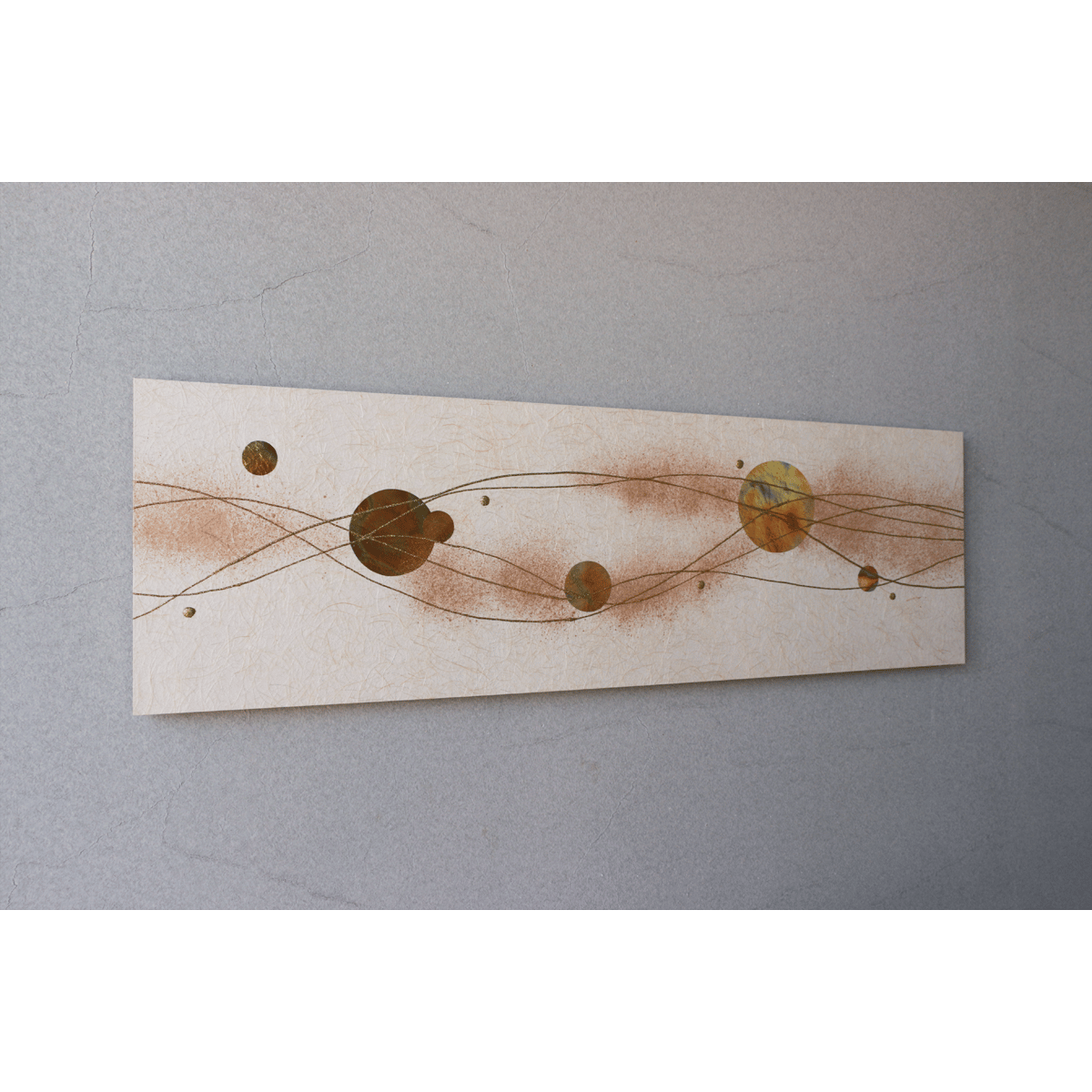 和紙アートパネル「輝－Kagayaki」 Washi Wall Art Panel 910×2
