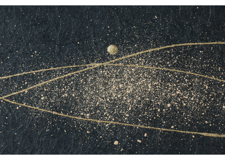 和紙アートパネル「煌－Kirameki」　Washi Wall Art Panel　800×210