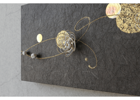 和紙マグネットアートパネル「舞－Mai」　Washi Wall Art Panel　800×210
