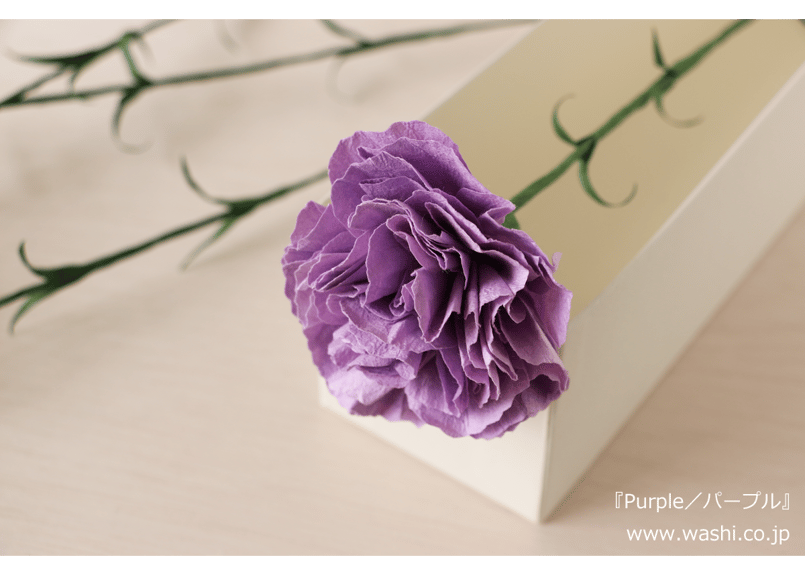 即日発送可】和紙の花/一輪のカーネーション 全4色 | Washi あ 即日発送可】和紙の花/一輪のカーネーション 全4色 | Washi あ