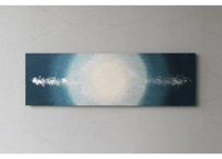 和紙アートパネル「夜月－Yozuki」　Washi Wall Art Panel　910×280