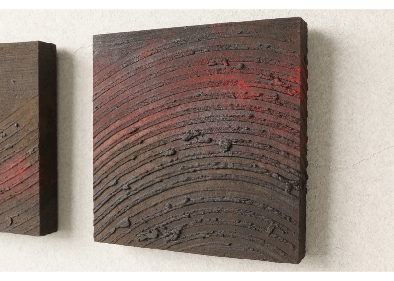 和紙ミニアートパネル「土の鼓動－rhythm of the earth」 Washi