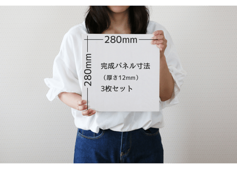 セミオーダー加工費用 『アートパネル 28cm角サイズ 3枚組』