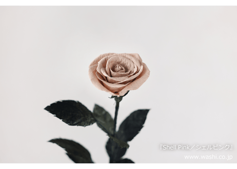 【即日発送可】和紙の花／一輪のアンティーク・ローズ 全3色