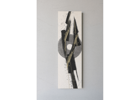 和紙アートパネル「雷－Rai」　Washi Wall Art Panel　910×280