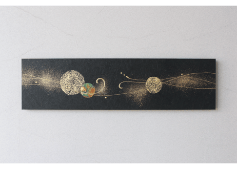 和紙アートパネル「煌－Kirameki」　Washi Wall Art Panel　800×210