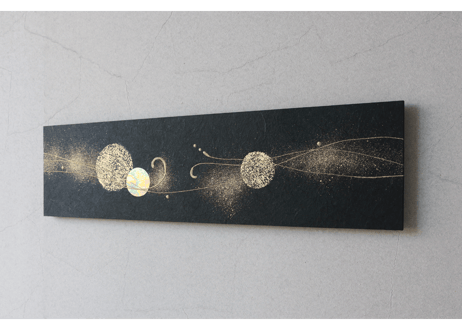 和紙アートパネル「煌－Kirameki」　Washi Wall Art Panel　800×210