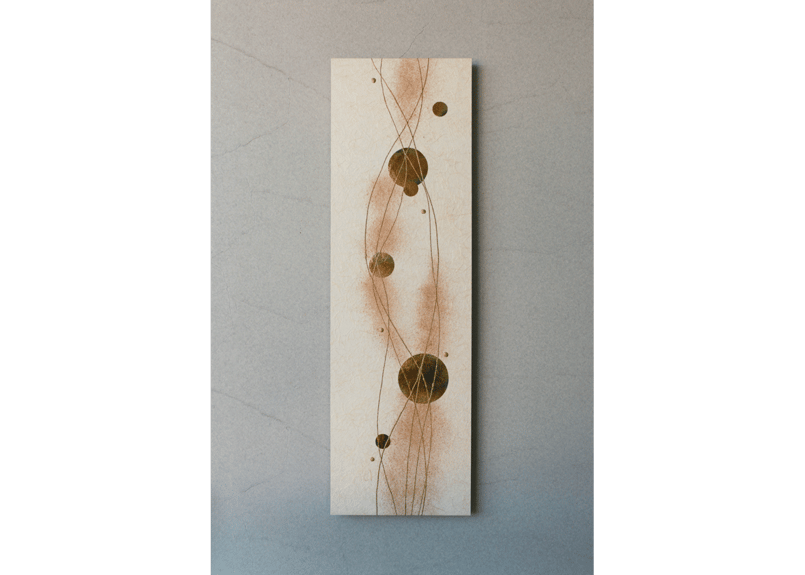 和紙アートパネル「輝－Kagayaki」 Washi Wall Art Panel 910×2