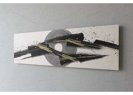 和紙アートパネル「雷－Rai」　Washi Wall Art Panel　910×280