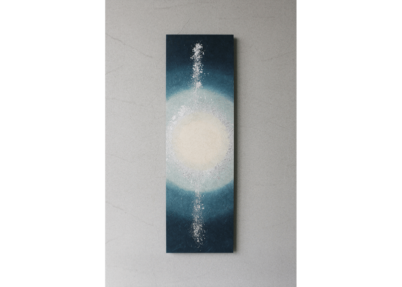 和紙アートパネル「夜月－Yozuki」 Washi Wall Art Panel 910×28