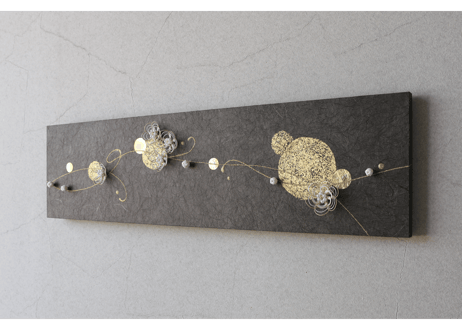 和紙マグネットアートパネル「舞－Mai」　Washi Wall Art Panel　800×210