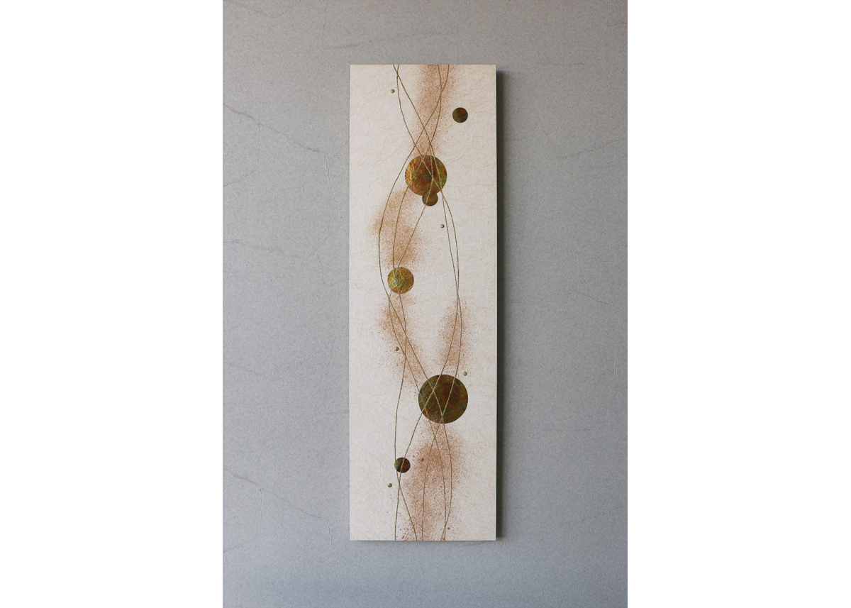 和紙アートパネル「輝－Kagayaki」 Washi Wall Art Panel 910×2