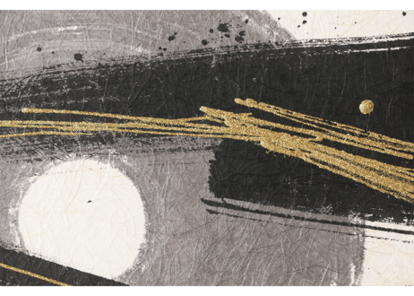 和紙アートパネル「雷－Rai」　Washi Wall Art Panel　910×280