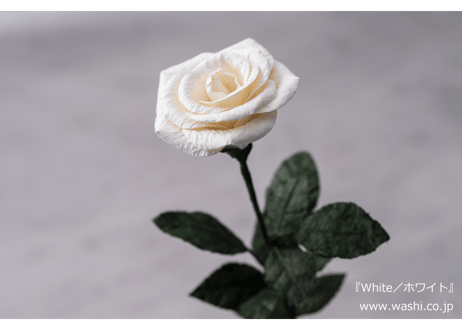 【即日発送可】和紙の花／一輪のバラ 全5色