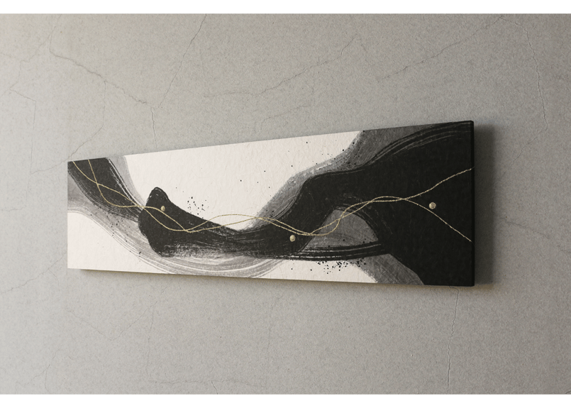 未使用 Artigianato di Ricerca モダンアートパネル3枚 ファブリックパネル アートパネル アリス モダン SWAY 30×30×3枚