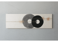 和紙アートパネル「輪－Rin」　Washi Wall Art Panel　910×280