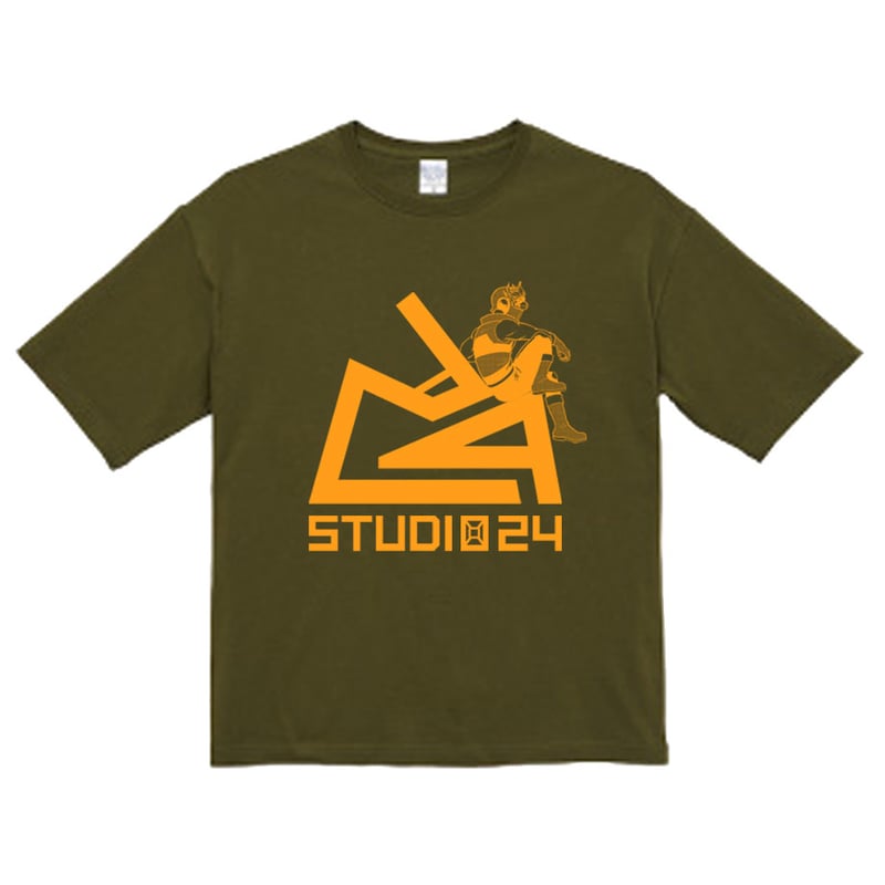 2024夏版 STUDIO24ビッグシルエットTシャツ（シティーグリーン