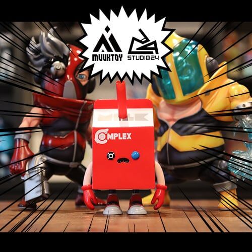 ジュースボックスボーイ ミルクパック」（complexコラボカラー