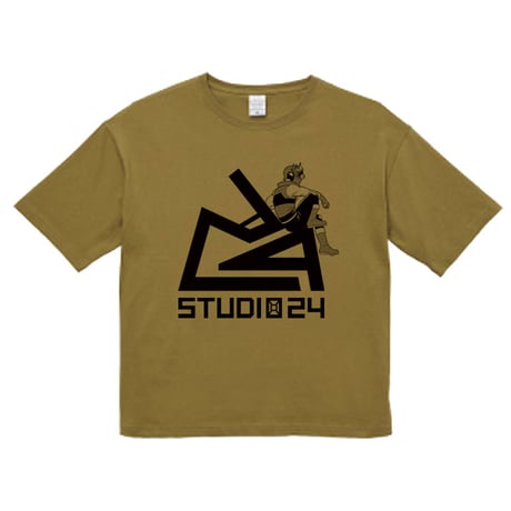 2024夏版　STUDIO24ビッグシルエットTシャツ（サンドカーキ）