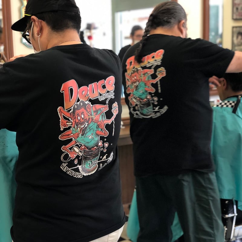 DEUCE ORIGINAL TEE BLACK | ローカルバーバーヒラカワ
