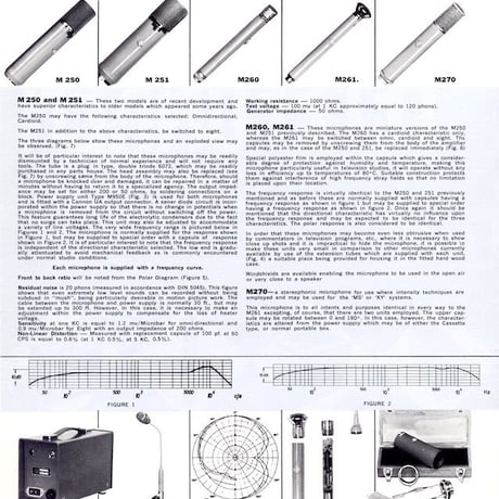 TELEFUNKEN STUDIO EQUIPMENT AND PROFESSIONAL PRODUCTS 1959