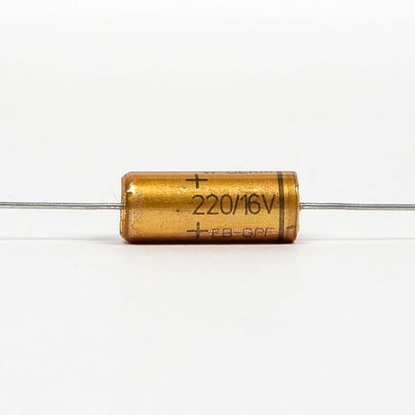 Elko ROE 220uF/16v 85° axial コンデンサー