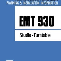 EMT930 STUDIO TURNTABLE