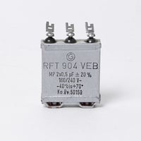 RFT MPオイルコンデンサ 0.5uF+0.5uF/160V (NOS)
