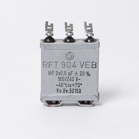 RFT MPオイルコンデンサ 0.5uF+0.5uF/160V (NOS)